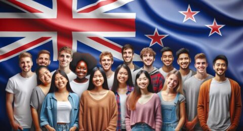 Zealand-flag-in-the-background-with-a-group-of-diverse-students-in-the-foreground-Study-in-NZ-ICL-Immigration-1024x585